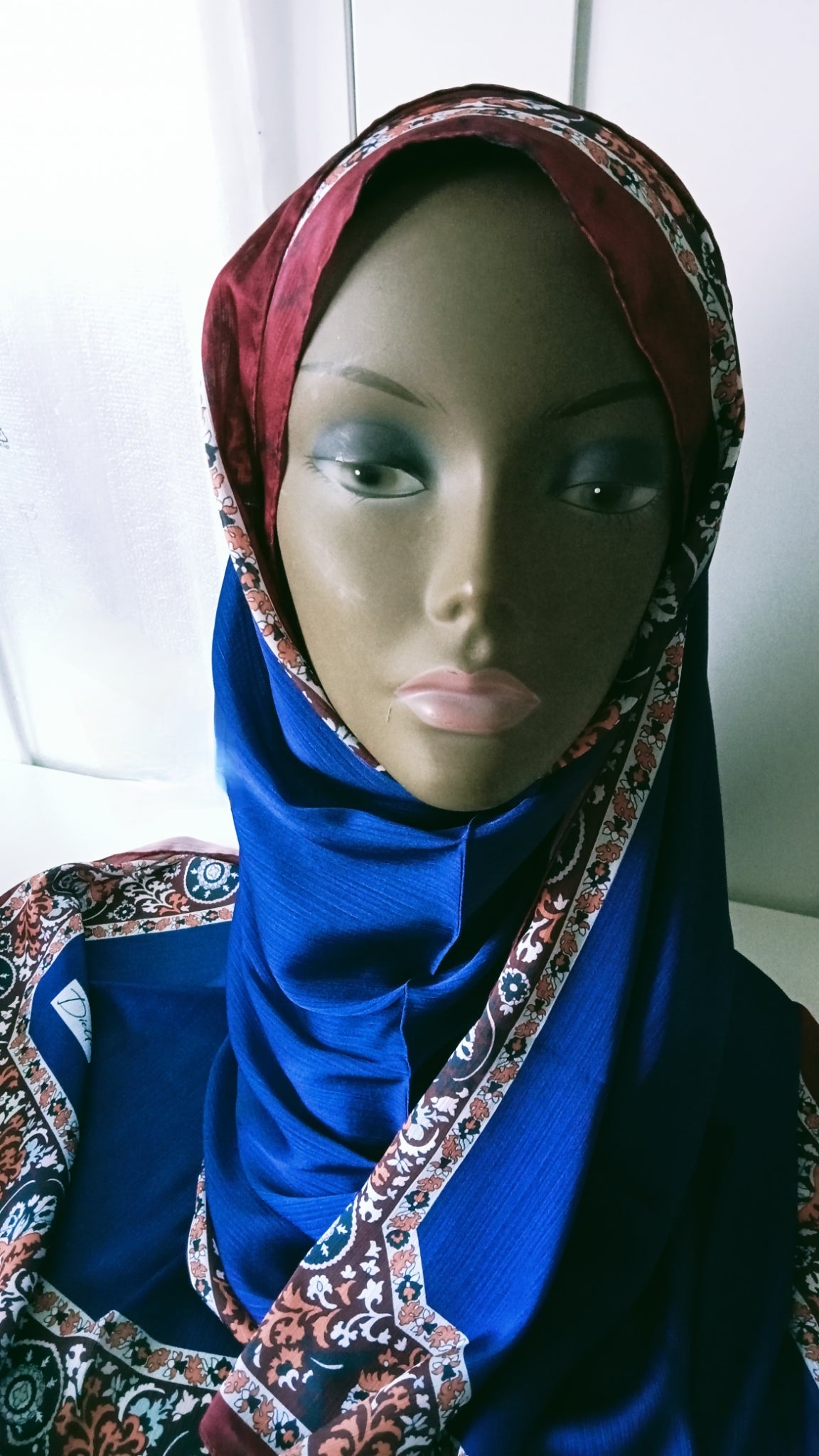 Foulard imprimé BLEU SAPHIR