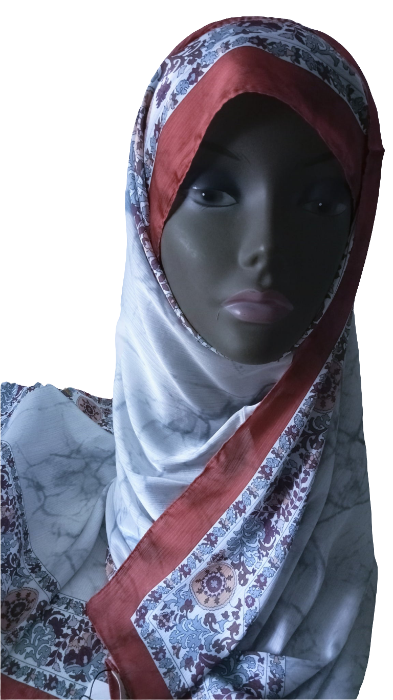 Foulard imprimé cuivré