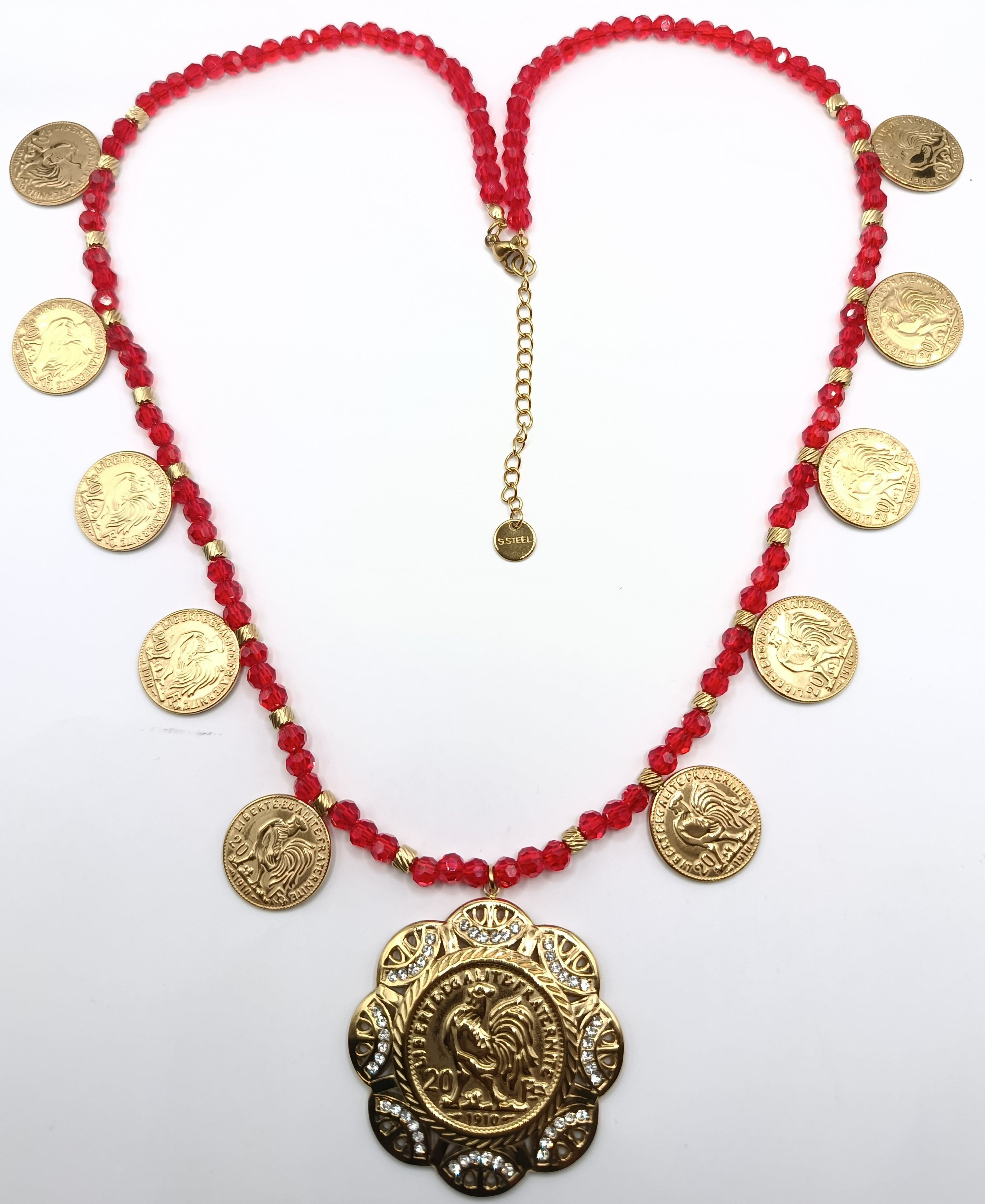 Colliers Louise et pendentif coq